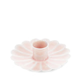 Enamel Flat Flower Candle Holder - Pink