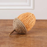 Rope and Paper Acorns Yellow L6cm / W6cm / H9.5cm
