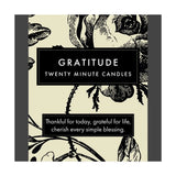 Gratitude 20 minute candle set