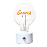 Happy Led Decoration with Batteries D8 H13.2cm