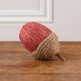 Rope and Paper Acorns Maroon L6cm / W6cm / H9.5cm