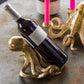 Gold Octopus Wine Bottle Holder