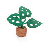 Handmade Felt Monstera Deliciosa Standing Plant Decoration 13 x 15 cm