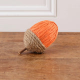 Rope and Paper Acorns Orange L6cm / W6cm / H9.5cm