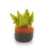 Handmade Felt Biodegradable Miniature Plant Ostrich Fern