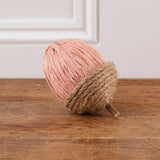 Rope and Paper Acorns Rose L6cm / W6cm / H9.5cm