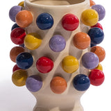 Ceramic Multi-Colour "Pom Pom" Vase