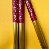 Plum Pudding Dip Dye Dinner Candle