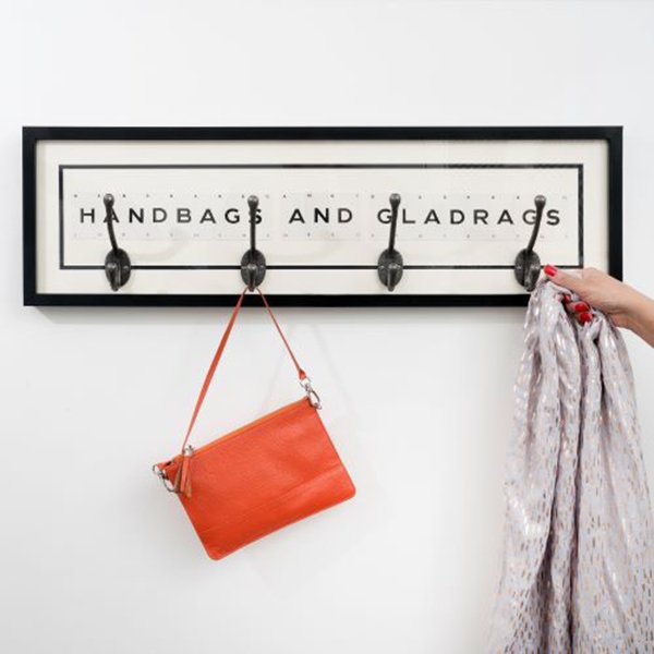 Vintage Card Handbags and Gladrags Coat Hook