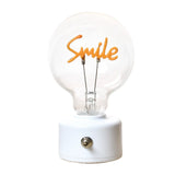 Led smile lamp with Batteries D8 H13.2cm