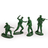 Set of 4 Classic Toy Soldier Coloured Figures - Green