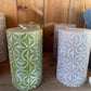 Pillar candle- Olive Green 140 x 75cm