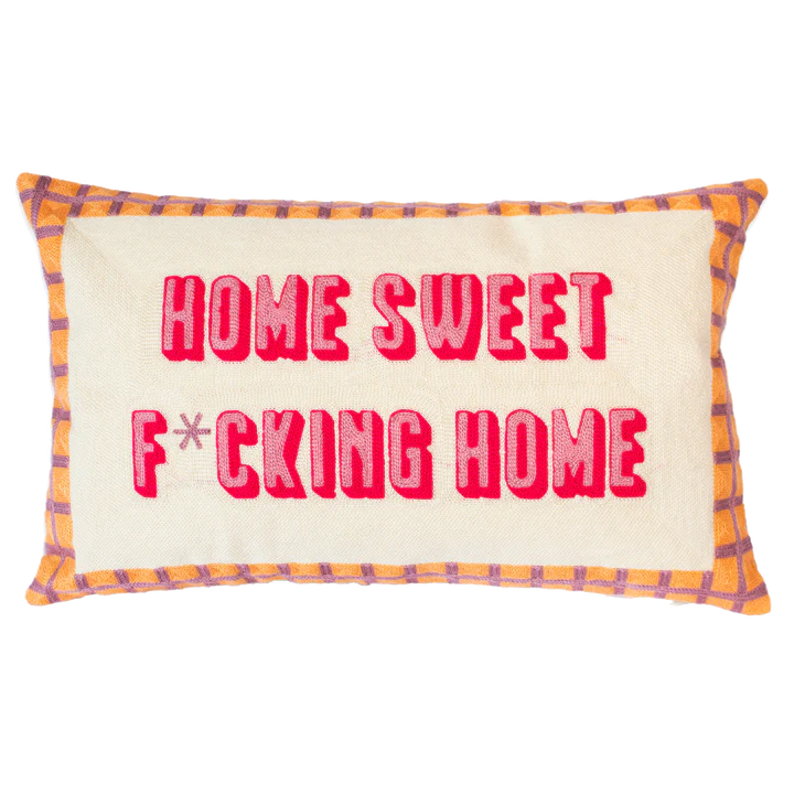 Home Sweet F*cking Home Needlepoint Cushion