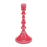 Light pink Enamel Candlestick (19cm) - Vibrant Pink