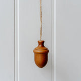 Wooden Hanging Acorn L3.5cm / D3.5cm / H 6cm
