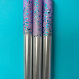 Winter Whimsy Dip Dye Dinner Candle