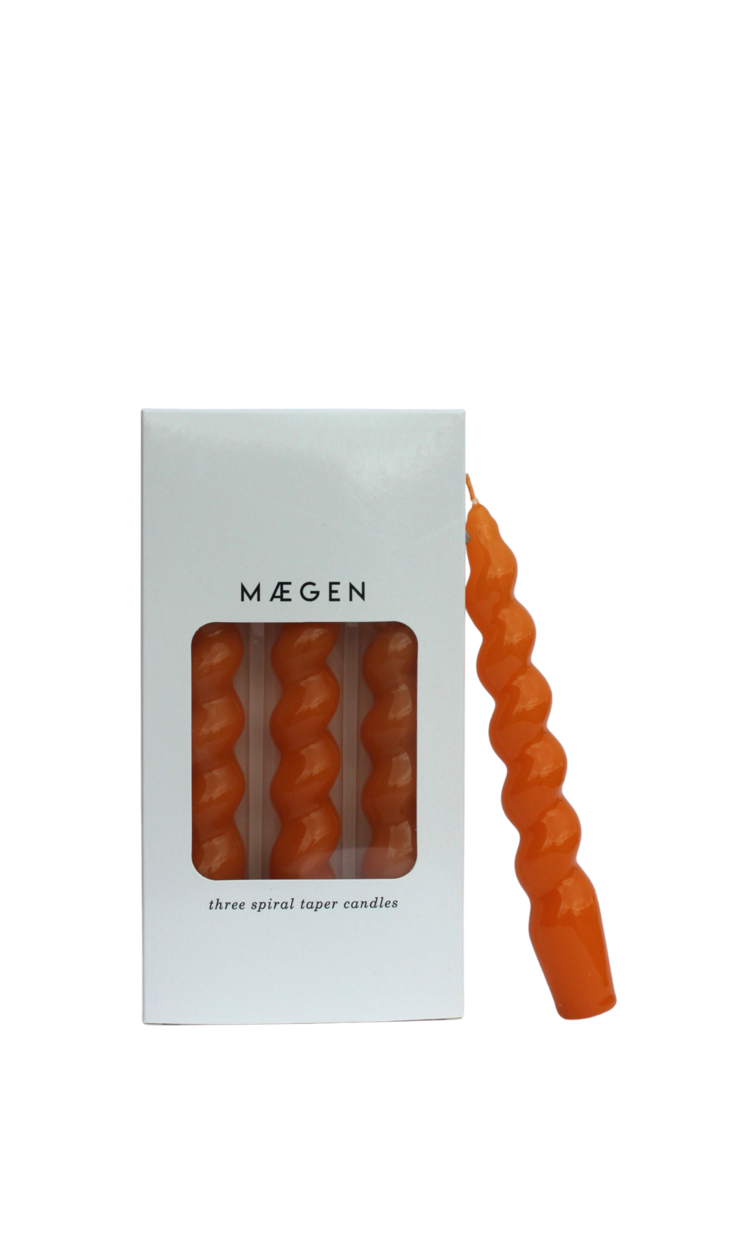 Spiral Taper Candles - Tangerine