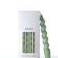 Spiral Taper Candles - 3 Pack - Sage